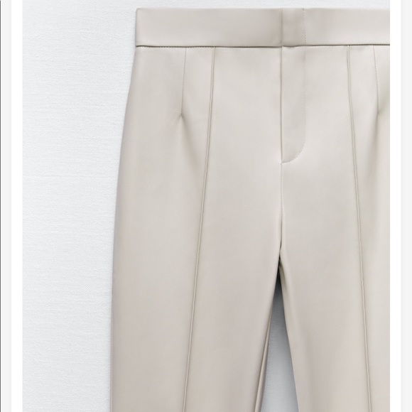 NWT Zara off white mini flare leggings - Picture 7 of 8